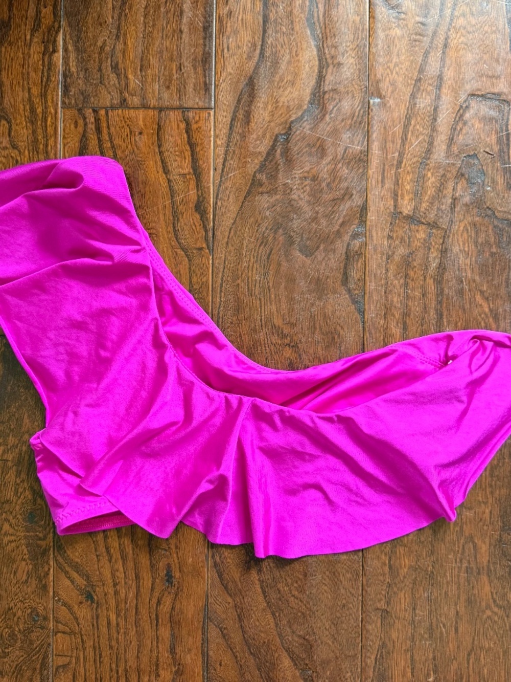 Trina Turk Atlas One-Shoulder Ruffle Bikini Top Size 8, Bikini size 6 - Picture 9 of 10
